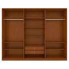 Guarda-roupa Ollie 6 Portas 2 Gavetas 9 Prateleiras Com Espel