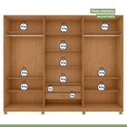 Guarda-roupa Ollie 6 Portas 2 Gavetas 9 Prateleiras Com Pés A