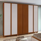 Guarda-roupa Ollie 6 Portas 2 Gavetas 9 Prateleiras Com Pés F