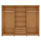 Guarda-roupa Ollie 6 Portas 3 Gavetas 7 Prateleiras Com Pés A