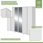 Guarda-roupa Ollie 6 Portas 3 Gavetas 7 Prateleiras Com Pés E