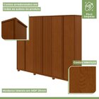Guarda-roupa Ollie 6 Portas 3 Gavetas 7 Prateleiras Com Pés F