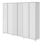 Guarda-roupa Ollie 6 Portas 3 Gavetas 9 Prateleira Com Pés Br