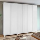 Guarda-roupa Ollie 6 Portas 3 Gavetas 9 Prateleira Com Pés Br