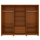 Guarda-roupa Ollie 6 Portas 3 Gavetas 9 Prateleira Com Pés Fr