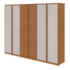 Guarda-roupa Ollie 6 Portas 4 Gavetas 6 Prateleiras Amendoa C