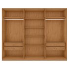 Guarda-roupa Ollie 6 Portas 4 Gavetas 6 Prateleiras Amendoa C