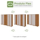 Guarda-roupa Ollie 6 Portas 4 Gavetas 6 Prateleiras Com Pés A