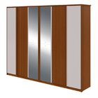 Guarda-roupa Ollie 6 Portas 4 Gavetas 8 Prateleiras Com Espel