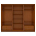 Guarda-roupa Ollie 6 Portas 4 Gavetas 8 Prateleiras Com Espel