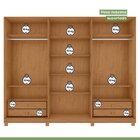 Guarda-roupa Ollie 6 Portas 4 Gavetas 8 Prateleiras Com Pés E