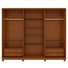 Guarda-roupa Ollie 6 Portas 4 Gavetas 8 Prateleiras Com Pés F