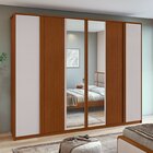 Guarda-roupa Ollie 6 Portas 6 Gavetas 5 Prateleiras Com Espel