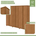 Guarda-roupa Ollie 6 Portas 6 Gavetas 5 Prateleiras Com Pés A