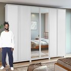 Guarda-roupa Ollie 6 Portas 6 Gavetas 5 Prateleiras Com Pés E