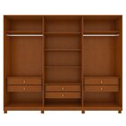Guarda-roupa Ollie 6 Portas 6 Gavetas 5 Prateleiras Com Pés F