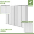 Guarda-roupa Ollie 6 Portas 6 Gavetas 6 Prateleiras Branco