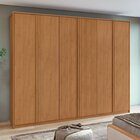 Guarda-roupa Ollie 6 Portas 9 Gavetas 5 Prateleiras Amendoa C