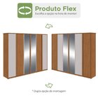 Guarda-roupa Ollie 6 Portas 9 Gavetas 5 Prateleiras Com Espel