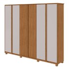 Guarda-roupa Ollie 6 Portas 9 Gavetas 5 Prateleiras Com Pés A