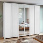 Guarda-roupa Ollie 6 Portas 9 Gavetas 5 Prateleiras Com Pés E