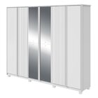 Guarda-roupa Ollie 6 Portas 9 Gavetas 5 Prateleiras Com Pés E