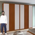 Guarda-roupa Ollie 6 Portas 9 Gavetas 5 Prateleiras Frassino/