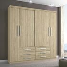 Guarda-roupa Ônix 4 Portas 6 Gavetas -  Verniz - Santos Andir