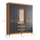 Guarda Roupa Opala Casal Freijo Titanium