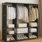 Guarda-roupa Organizador Com 3 Colunas Preto