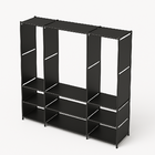 Guarda-roupa Organizador Com 3 Colunas Preto
