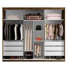 Guarda Roupa Órion 6 Portas 6 Gavetas Sallêto Cinamono Off Wh