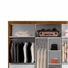 Guarda Roupa Órion 6 Portas 6 Gavetas Sallêto Cinamono Off Wh