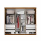 Guarda Roupa Órion 6 Portas 6 Gavetas Sallêto Cinamono Off Wh