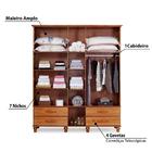 Guarda Roupa Orion Com 11 Portas E 4 Gavetas - Cedro