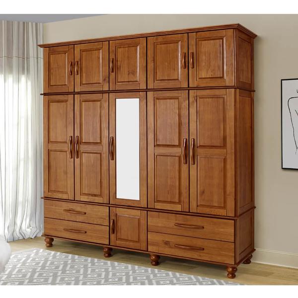 Guarda Roupa Orion Com 11 Portas E 4 Gavetas - Cedro