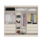 Guarda-roupa Oxford 6 Portas 6 Gavetas Com Ripado 100% Mdf Of