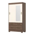 Guarda-roupa Paco 2 Portas Espresso Móveis Castanho/castanho/