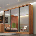 Guarda Roupa Palermo 3 Portas 6 Gavetas Com Espelho Clic Móve