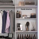 Guarda Roupa Panamá 2 Portas Com Espelho Sallêto Cinamono