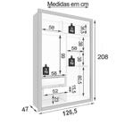 Guarda Roupa Panamá 2 Portas Com Espelho Sallêto Cinamono Off