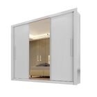 Guarda Roupa Panamá 3 Portas Espelho Central Sallêto Branco
