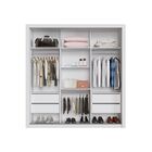 Guarda Roupa Panamá 3 Portas Espelho Central Sallêto Branco