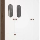 Guarda-roupa Para Bebês 4 Portas 2 Gavetas Happy Espresso Móv