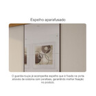 Guarda-roupa Paradizzo Gold Com Espelho 3 Portas E 6 Gavetas