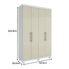 Guarda Roupa Paranoá Com 4 Portas E 2 Gavetas Móveis Rimo Bra