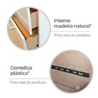 Guarda-roupa Paraty 6 Portas 9 Gavetas Cinamomo/off White