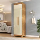 Guarda-roupa Paris 2 Portas Com Pés Cinamomo/off White