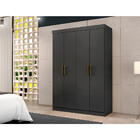 Guarda-roupa Paris 4 Portas 2 Gavetas 100 Mdf Maxel