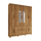 Guarda-roupa Parma Premium 10 Portas 3 Gavetas Com Espelho Sa